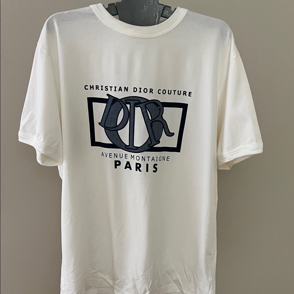 Christian Dior Couture Paris white t shirt